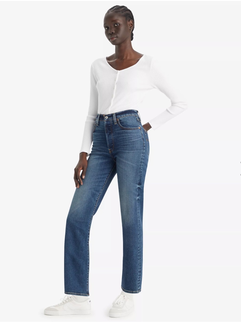 LEVI’S Ribcage Straight Ankle Jeans Size 27